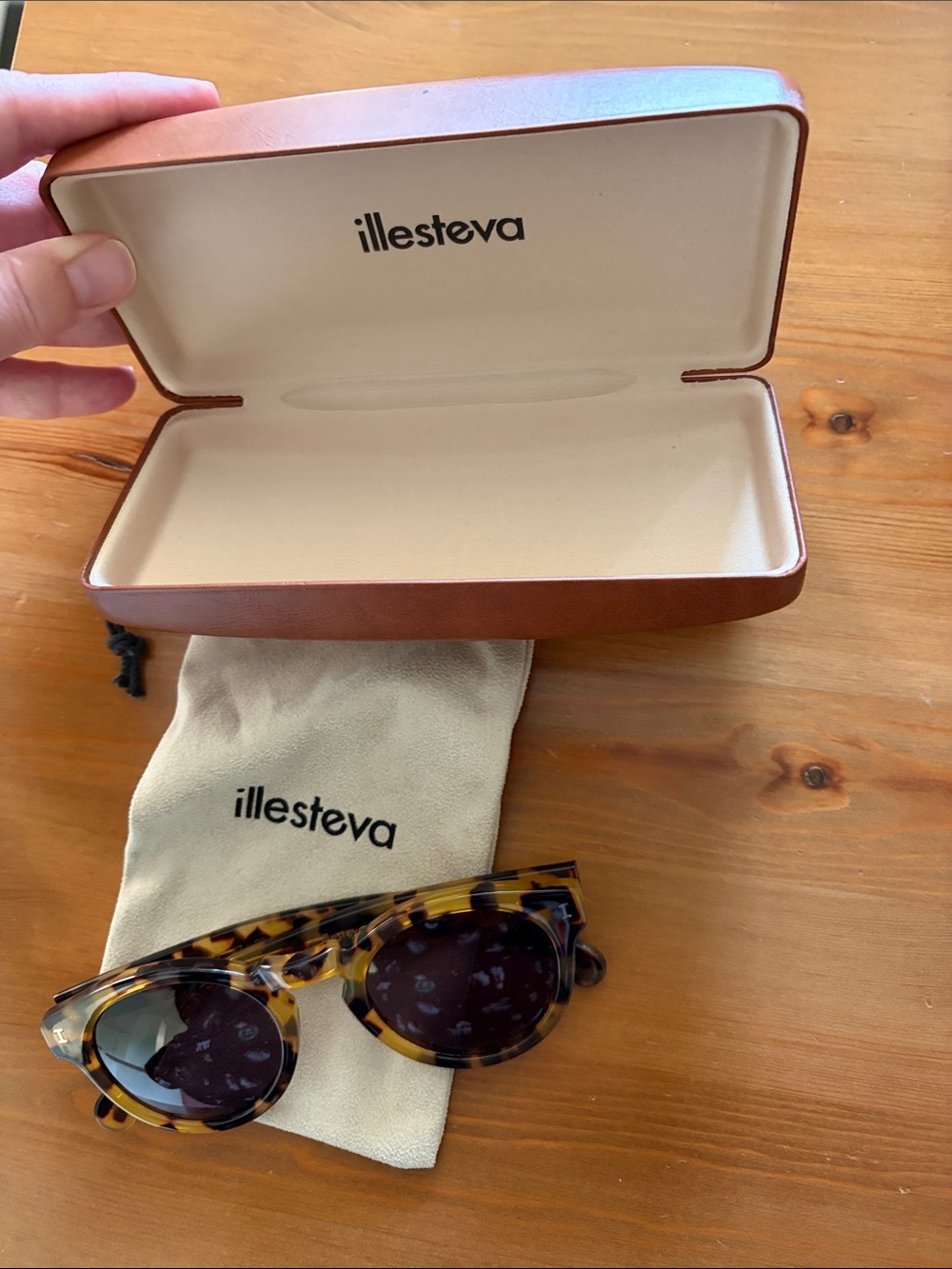Illesteva Tortoiseshell Leonard Sunglasses - Picture 5 of 6